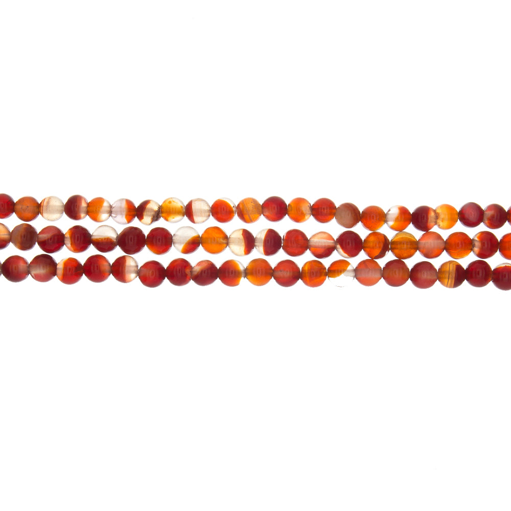 CARNELIAN ROUND 6 MM STRAND