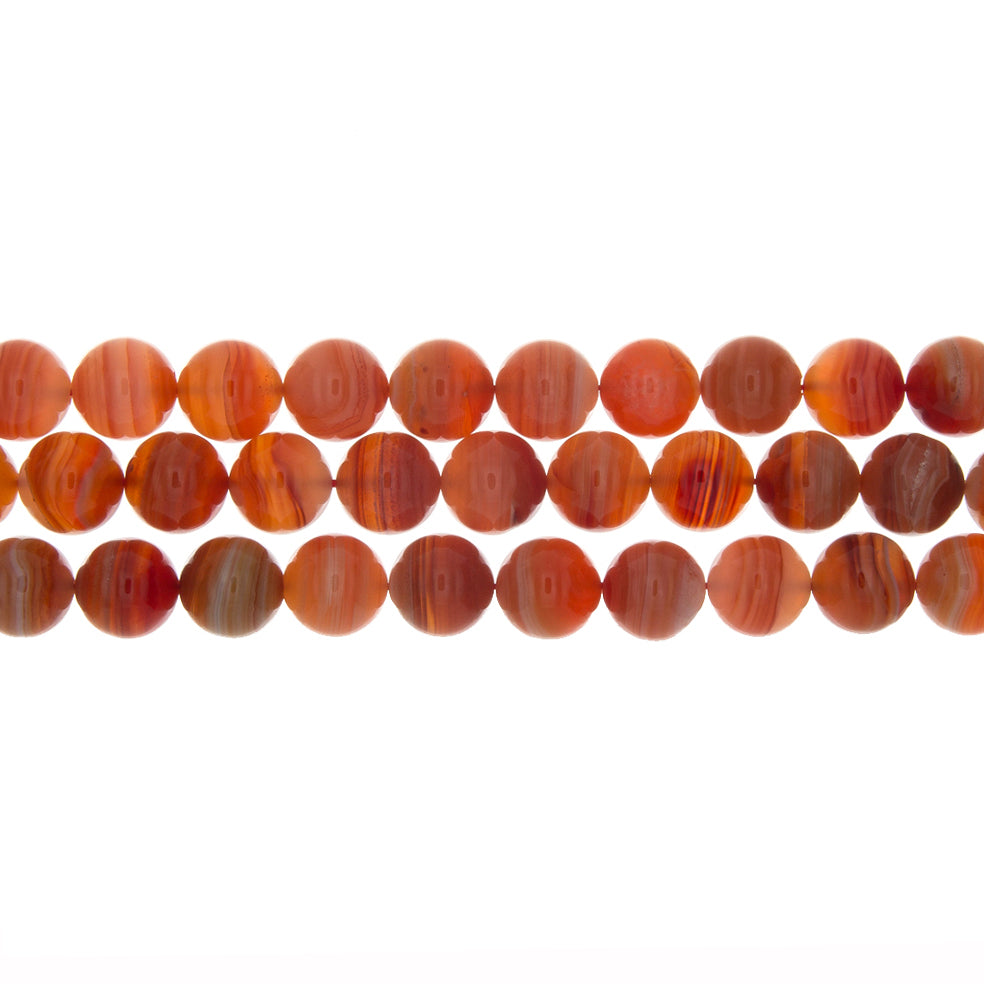 CARNELIAN ROUND 12 MM STRAND