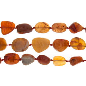 CARNELIAN NUGGET GRADUATED STRAND