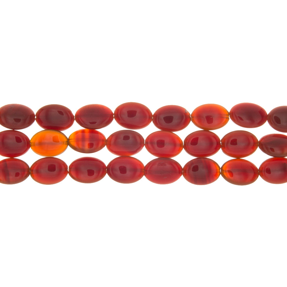 CARNELIAN OVAL 13 X 18 MM STRAND