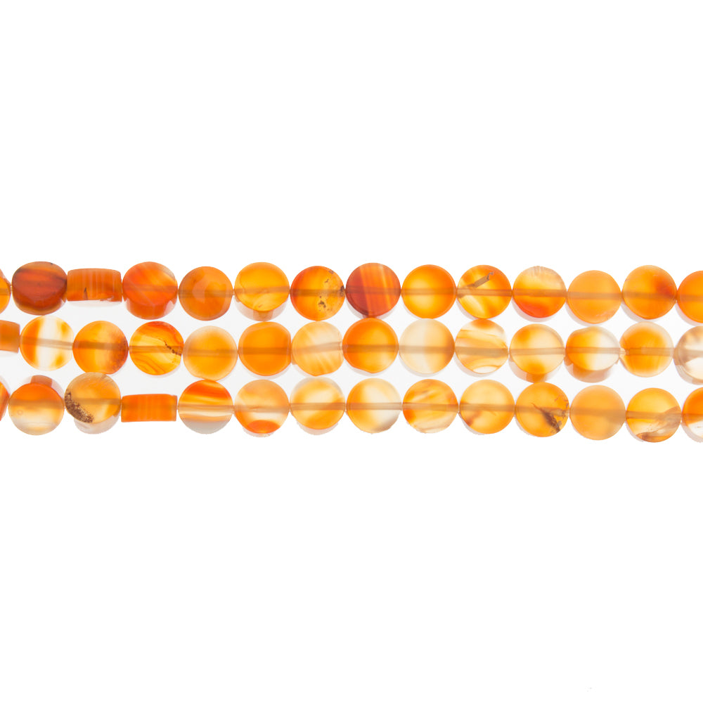 CARNELIAN COIN STRAND