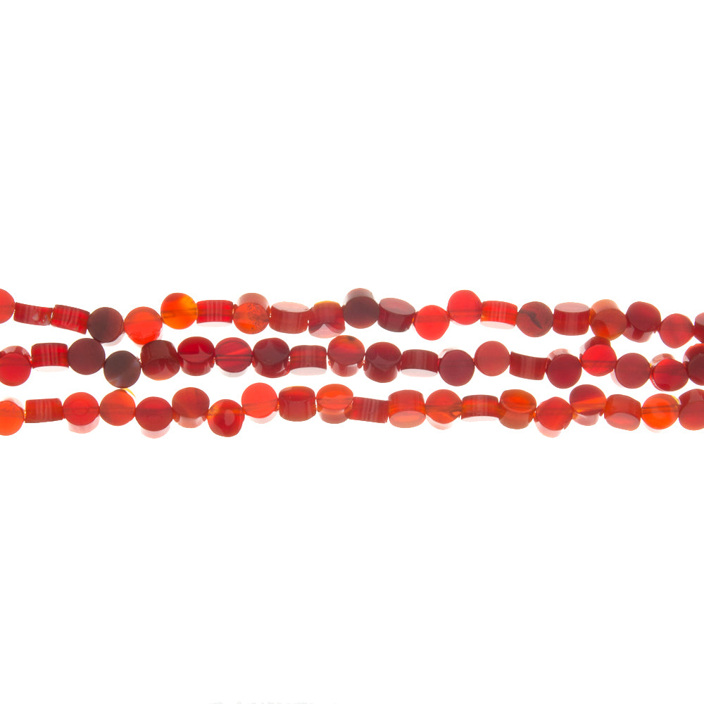 CARNELIAN COIN STRAND