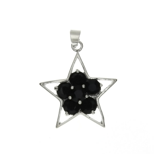 CUBIC ZIRCONIA STAR 23 X 26 MM PENDANT