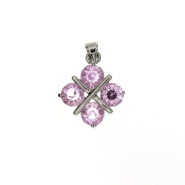 CUBIC ZIRCONIA SQUARE 14 X 19 MM PENDANT