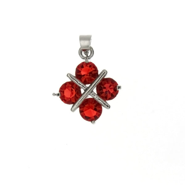 CUBIC ZIRCONIA SQUARE 14 X 19 MM PENDANT