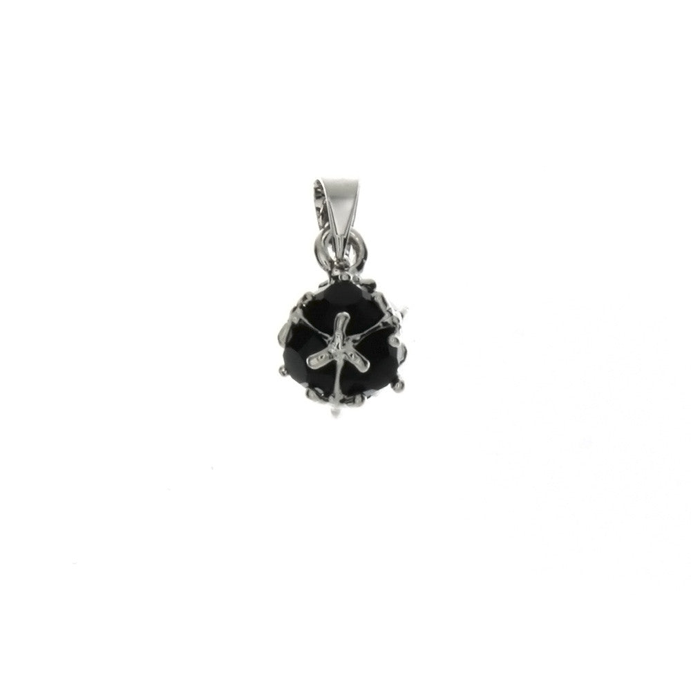 CUBIC ZIRCONIA SPHERE 9 X 13 MM PENDANT