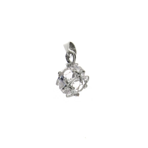 CUBIC ZIRCONIA SPHERE 11 X 15 MM PENDANT