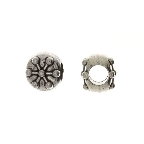 BEAD NATURE SNOWFLAKE 10 X 10 MM