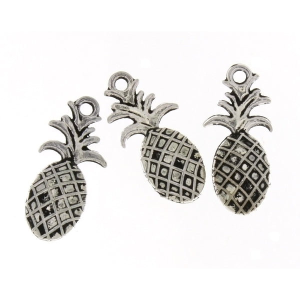 FOOD PINEAPPLE 8 X 23 MM PEWTER CHARM