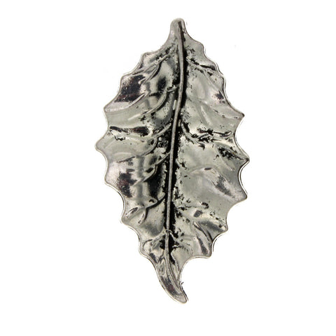 NATURE LEAF 25 X 42 MM PEWTER CHARM
