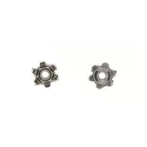 BEAD CAP 6 MM PEWTER FINDING (80 G)