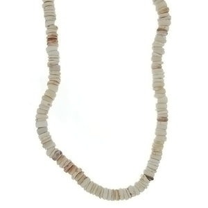 BEADED NATURAL SHELL HEISEI NECKLACE