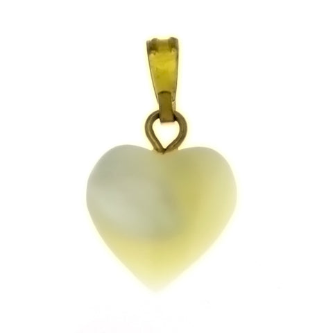NATURAL MOTHER OF PEARL HEART 12 MM PENDANT
