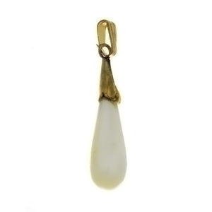 NATURAL MOTHER OF PEARL TEARDROP 8 X 20 MM PENDANT