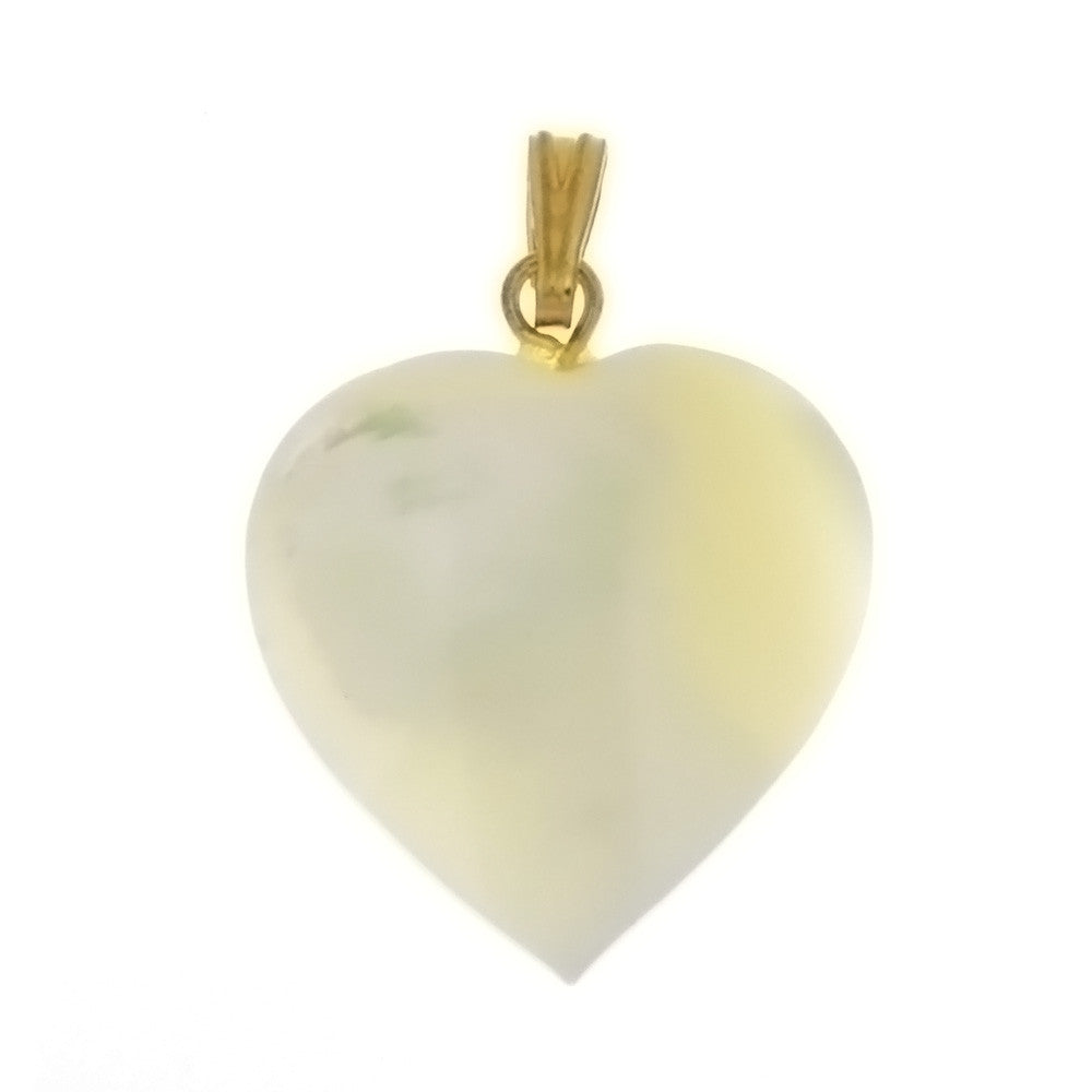 NATURAL MOTHER OF PEARL HEART 25 MM PENDANT