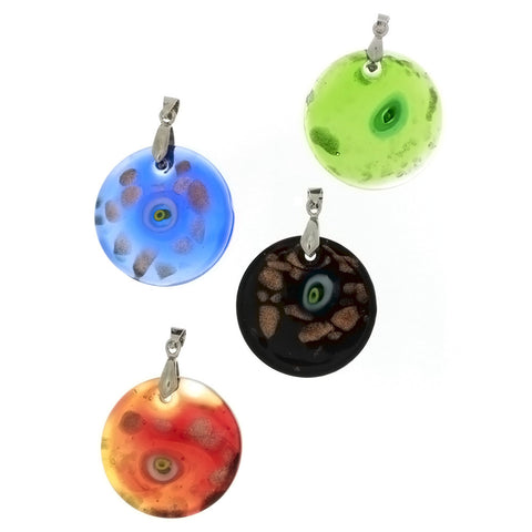 GLASS EVIL EYE 34 MM PENDANT