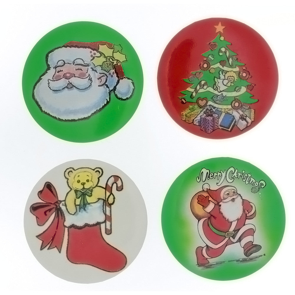 CHRISTMAS BUTTON ASSORTED NOVELTY