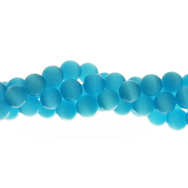 DALE STONE ROUND BLUE AQUA STRANDS