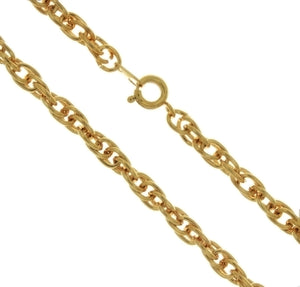 CHAIN NECKLACE ROPE GOLD 5 MM X 18 IN (DOZ)