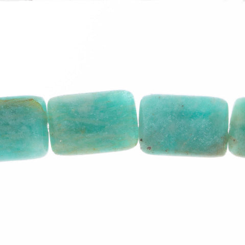 AMAZONITE 18mm Rectangluar Tabs