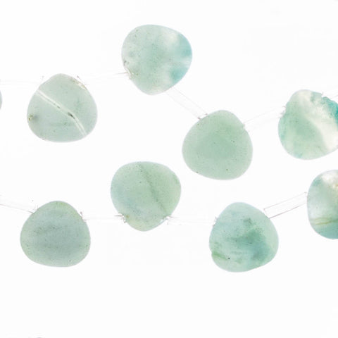 AMAZONITE 18mm Faceted Briolet TearDrop