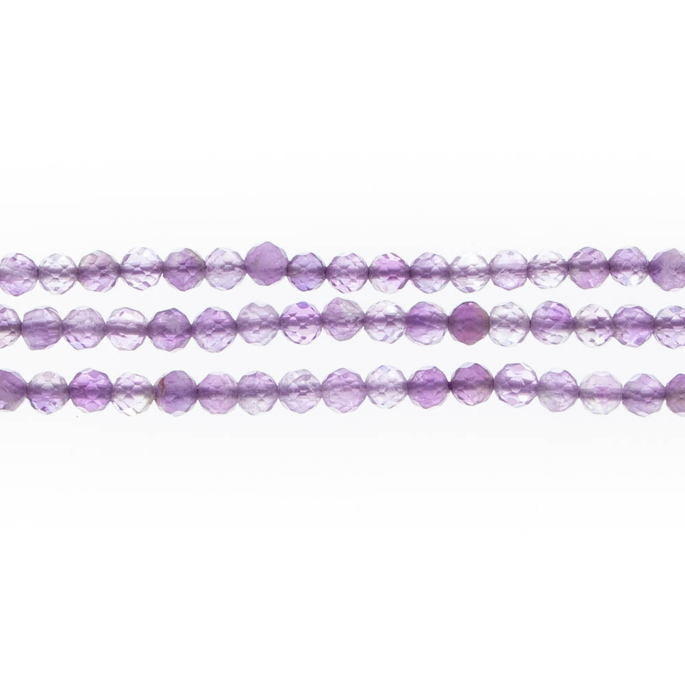 AMETHYST 3mm Faceted Round