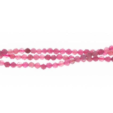 PINK TOURMALINE 3mm Faceted Round