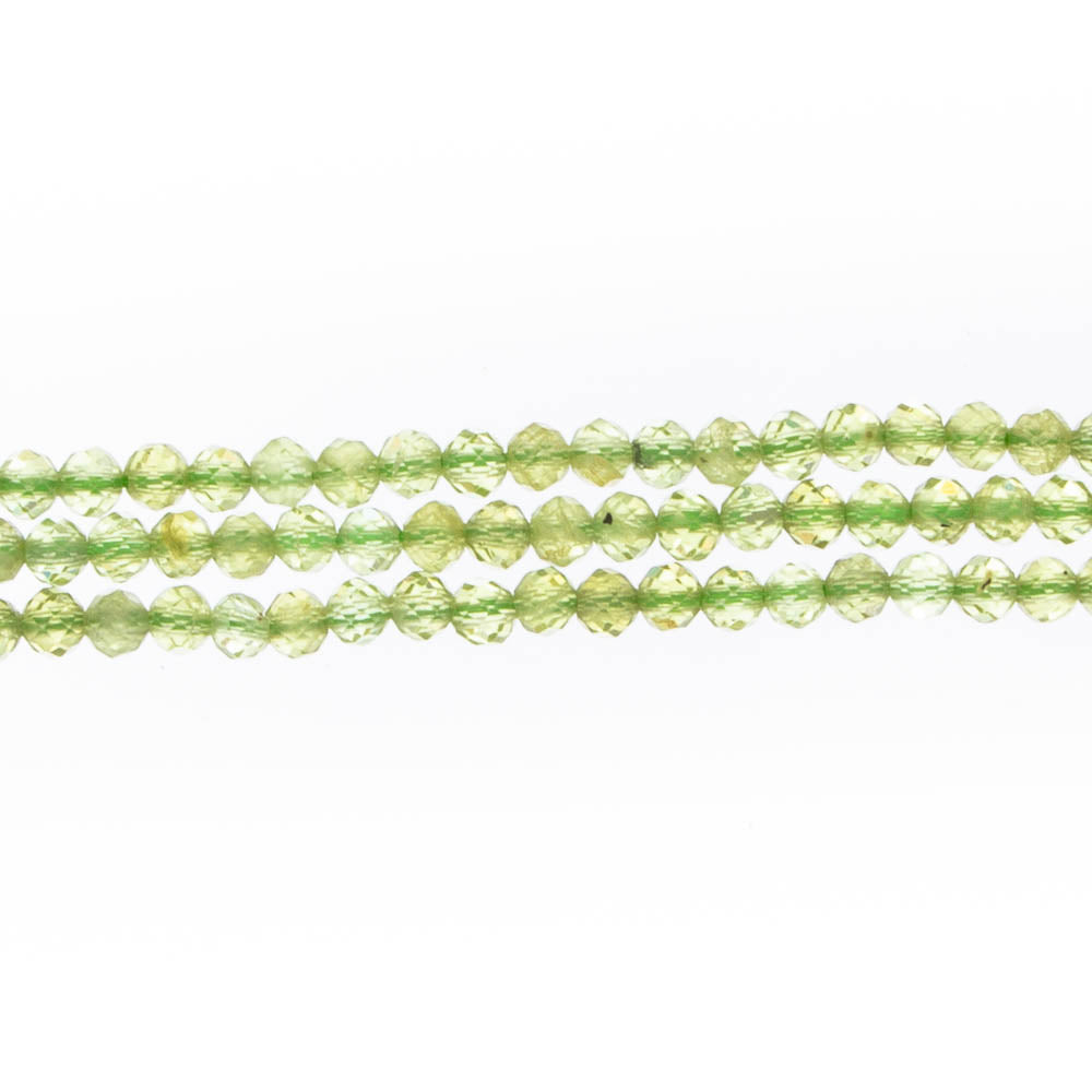PERIDOT 3mm Faceted Round