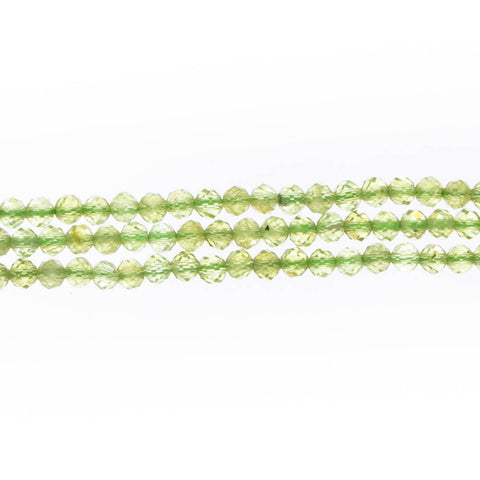 PERIDOT 3mm Faceted Round