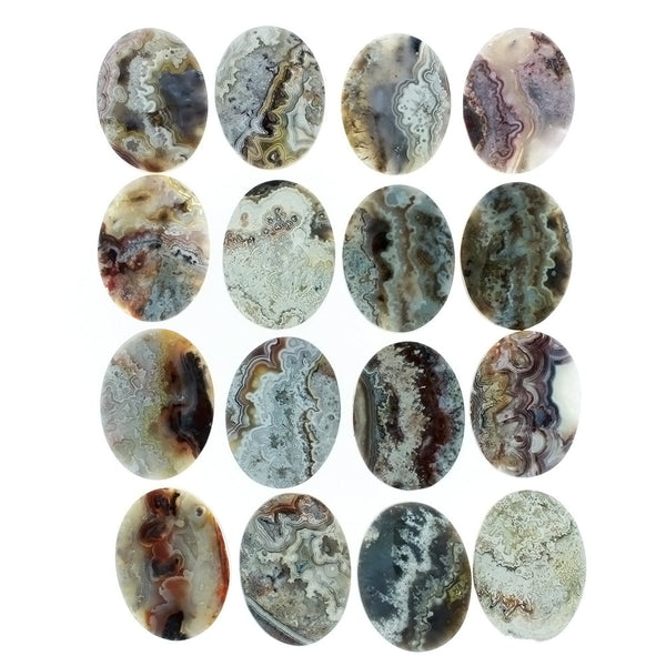 GEMSTONE AGATE MEXICAN LACE CABOCHONS