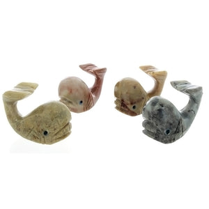 ANIMAL WHALE SOAPSTONE CARVING (3)