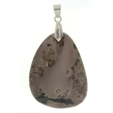 GEMSTONE JASPER PAINTBRUSH FREEFORM PENDANT