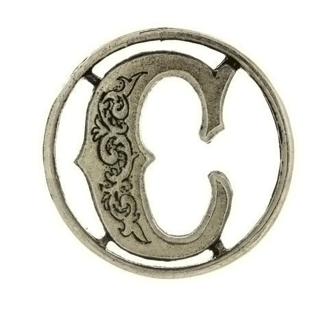 METAL HOBBY INITIAL SILVER INSERT