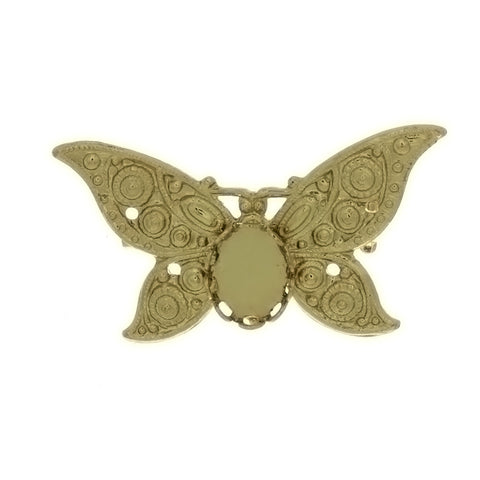 BROOCH CABOCHON BUTTERFLY 8 X 10 MM FINDING