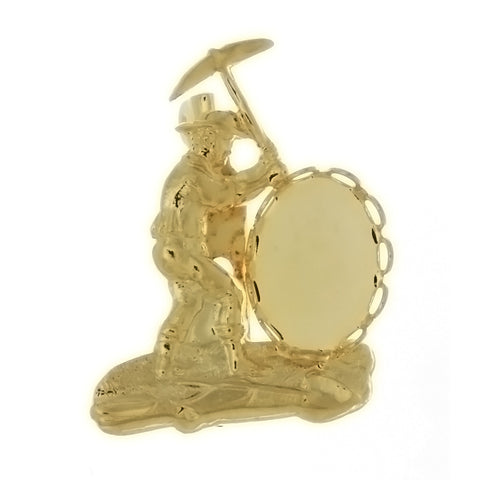 BROOCH CABOCHON MINER 10 X 14 MM FINDING