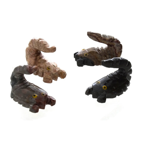 ANIMAL SCORPION SOAPSTONE CARVING (3)