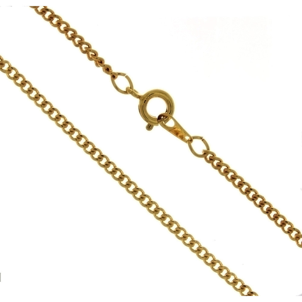 CHAIN NECKLACE CURB GOLD 2.4 MM X 24 IN (DOZ)