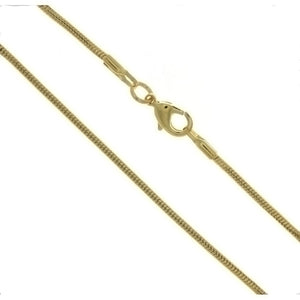 CHAIN NECKLACE SNAKE GOLD 1.6 MM X 18 IN (DOZ)