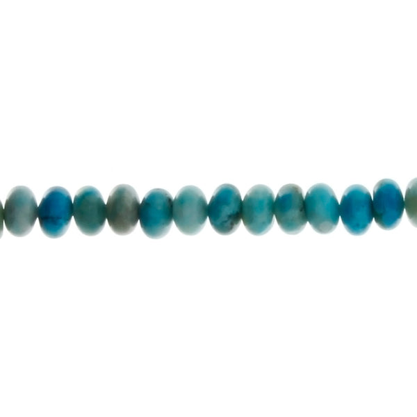 PEACE STONE BLUE RONDELLE 3 X 6 MM STRAND