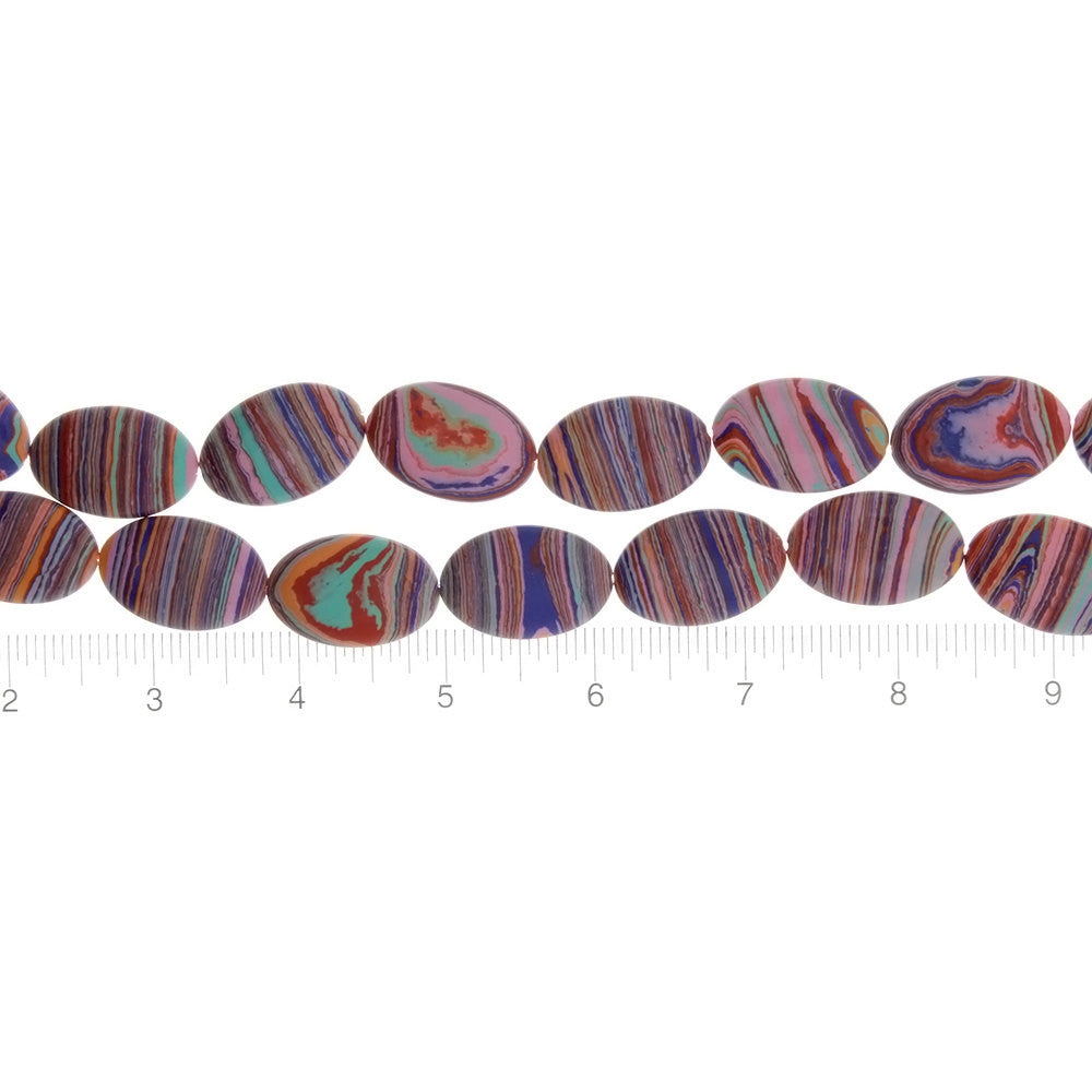 CALSILICA PINK OVAL 20 X 30 MM STRAND Eloxite