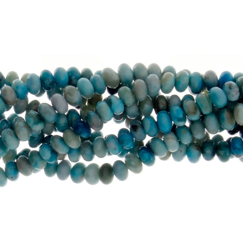PEACE STONE BLUE RONDELLE 3 X 6 MM STRAND