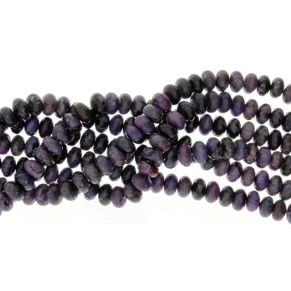 JASPER SUGILITE RONDELLE 6 X 8 MM STRAND