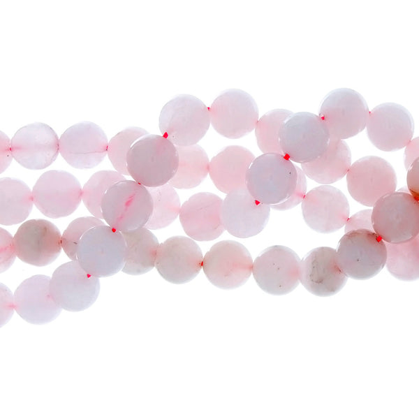 QUARTZ ROSE ROUND 12 MM STRAND