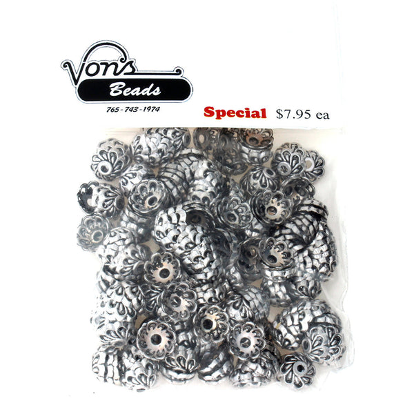 BEAD CAP 10 MM PEWTER FINDING (80 G)