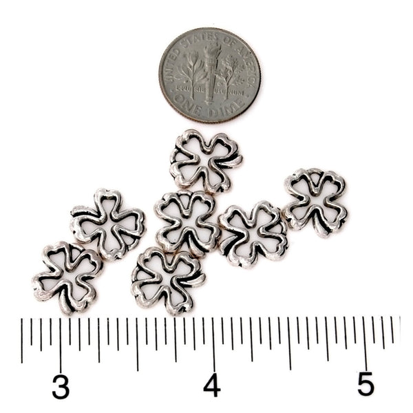 NATURE SHAMROCK 11 X 12 MM PEWTER CHARM