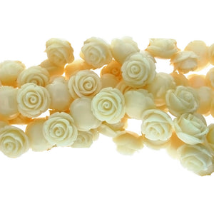 RESIN PLASTIC ROSE 20 MM STRAND