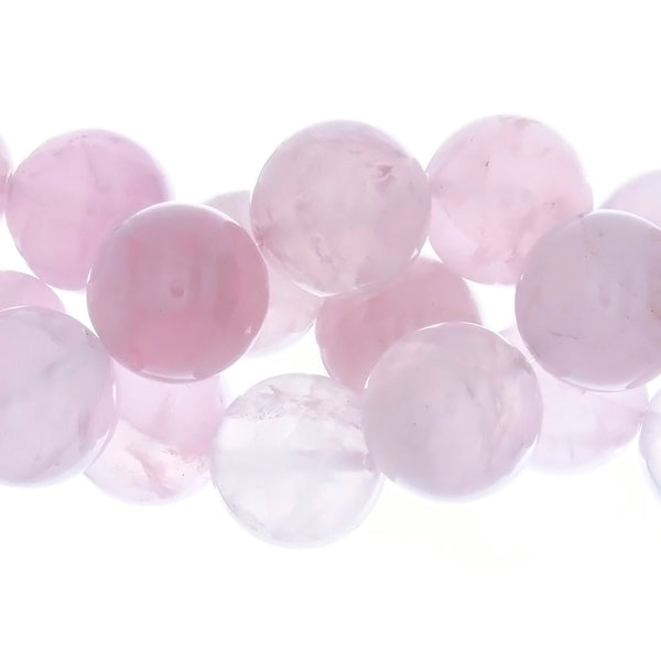 QUARTZ ROSE ROUND 18 MM STRAND