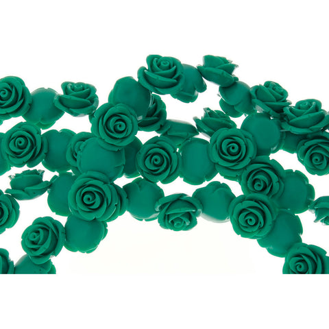 RESIN PLASTIC ROSE 20 MM STRAND