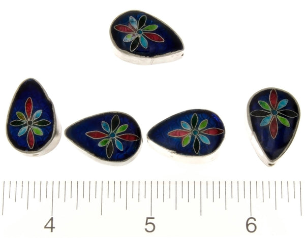 CLOISONNE TEARDROP 8 X 14 X 20 MM LOOSE (5 PC)
