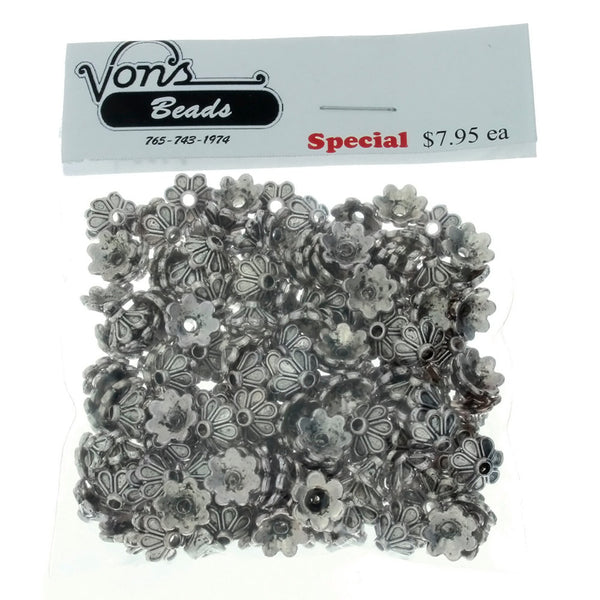 BEAD CAP 9 MM PEWTER FINDING (80 G)